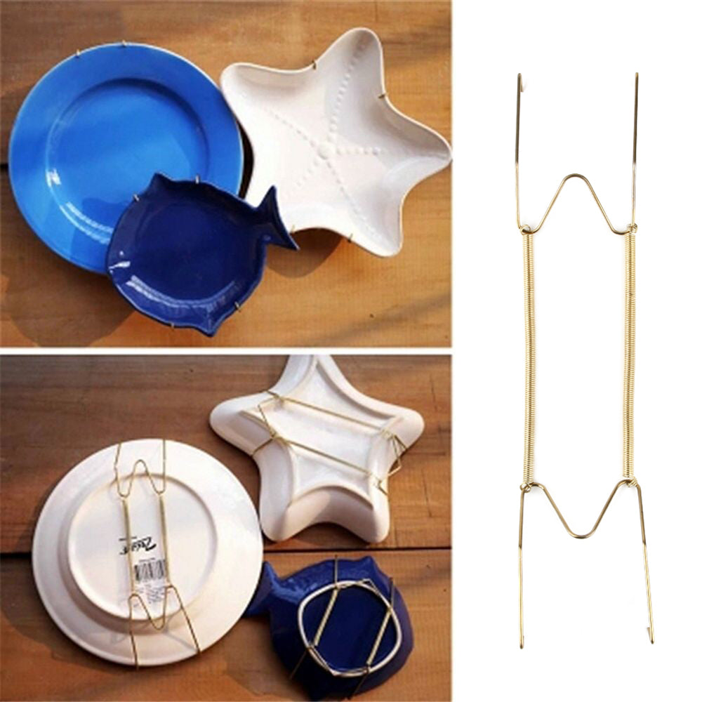 1 Pcs Wall Display Metal Plates Hanger W Shape