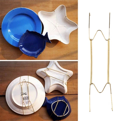 1 Pcs Wall Display Metal Plates Hanger W Shape