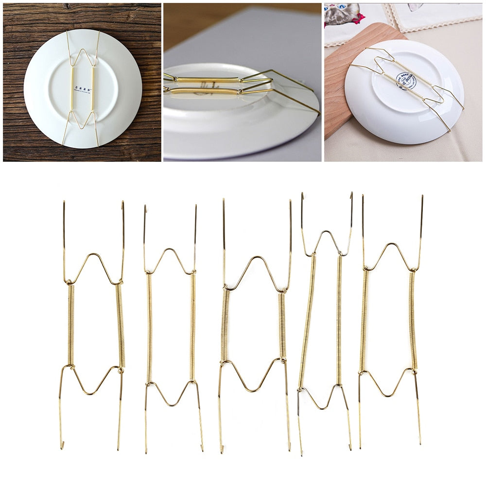 1 Pcs Wall Display Metal Plates Hanger W Shape