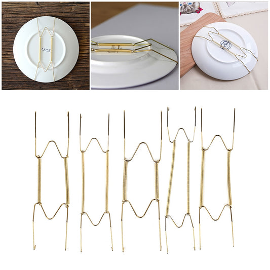 1 Pcs Wall Display Metal Plates Hanger W Shape