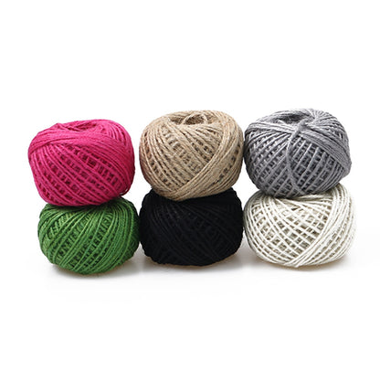 1 Roll Multicolor 50M Natural Burlap Hessian Jute