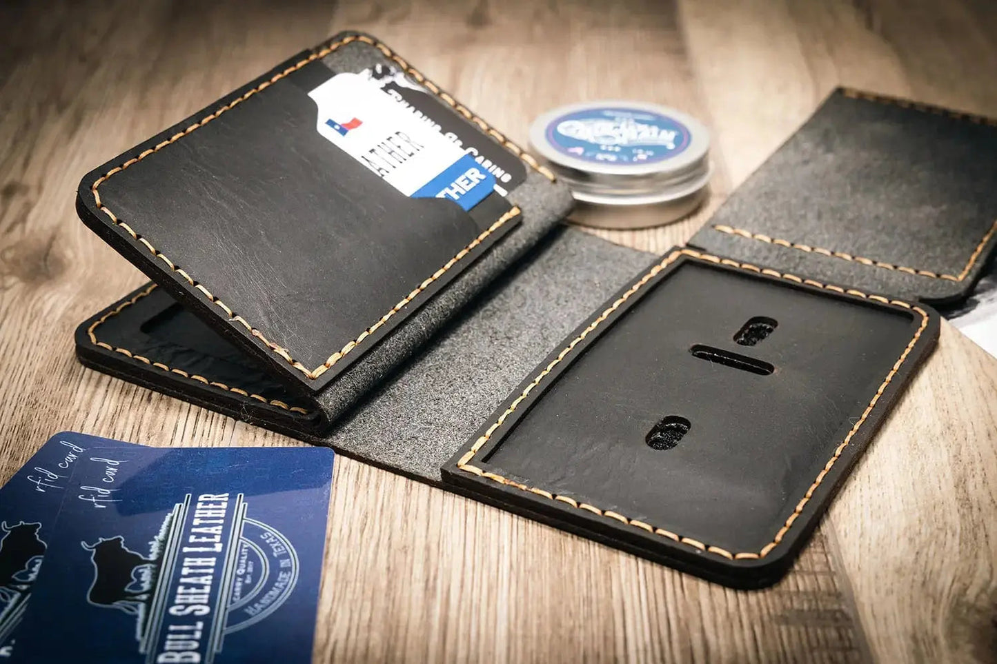 Federal Badge Wallet Small - Black