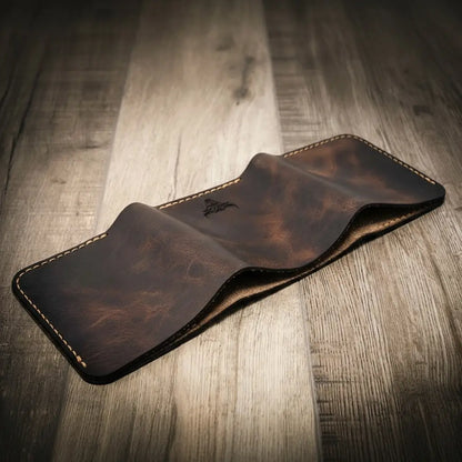 The Trinity Trifold Wallet - Walnut Brown