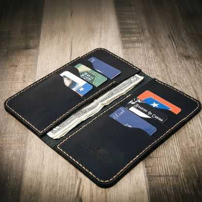 Western Long Wallet - Black