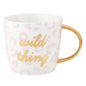 Wild Thing Cheetah Print Coffee Mug with Gold Lettering | 14 oz |