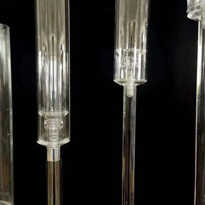 10-Arm Neat Acrylic 50" Tall Wedding Candelabra Centerpiece