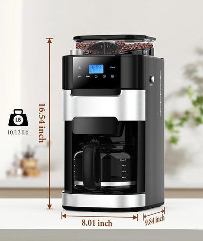 10-Cup Drip Coffee Maker with Built-In Grinde CM8025