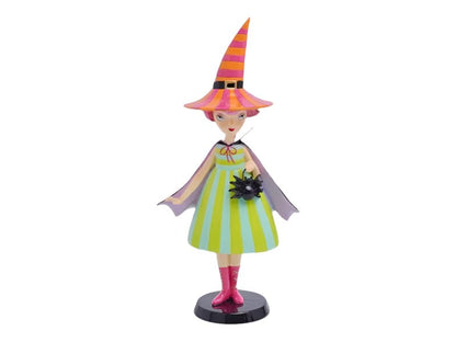10" Resin Witch w/ Orange Hat