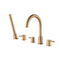 Flusso 100.2420 Five Hole Deck Mounted Roman Tub Faucet With Hand Shower