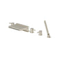 Flusso 100.2420CF Five Hole Deck Mounted Cascade Flow Roman Tub Faucet With Hand Shower