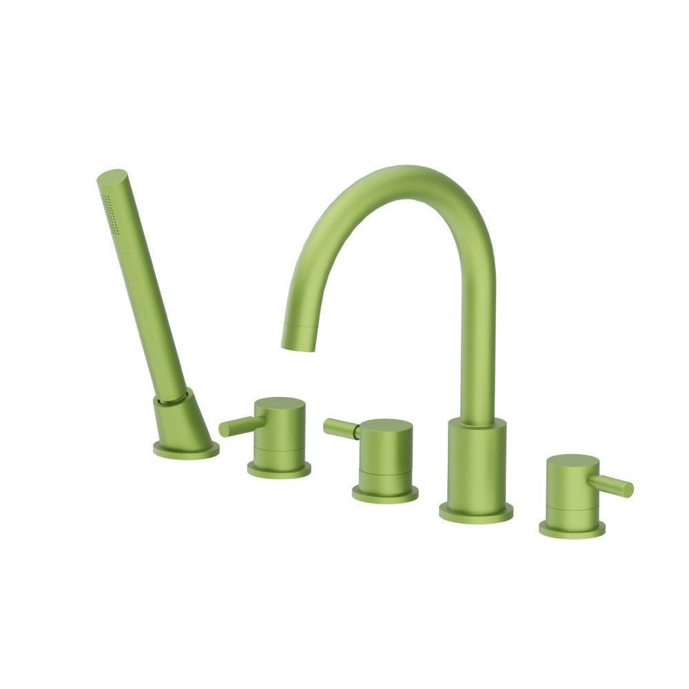 Flusso 100.2420 Five Hole Deck Mounted Roman Tub Faucet With Hand Shower