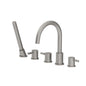 Flusso 100.2420 Five Hole Deck Mounted Roman Tub Faucet With Hand Shower