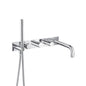Flusso 100.2691 Wall Mount Tub Filler With Hand Shower