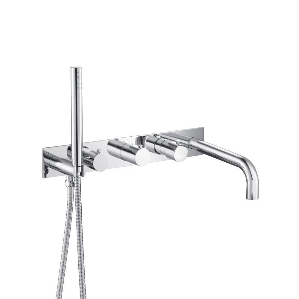 Flusso 100.2691T Trim For Wall Mount Tub Filler With Hand Shower