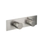 Flusso 100.2717 3/4" Horizontal Thermostatic Shower Valve & Trim - 2 Output