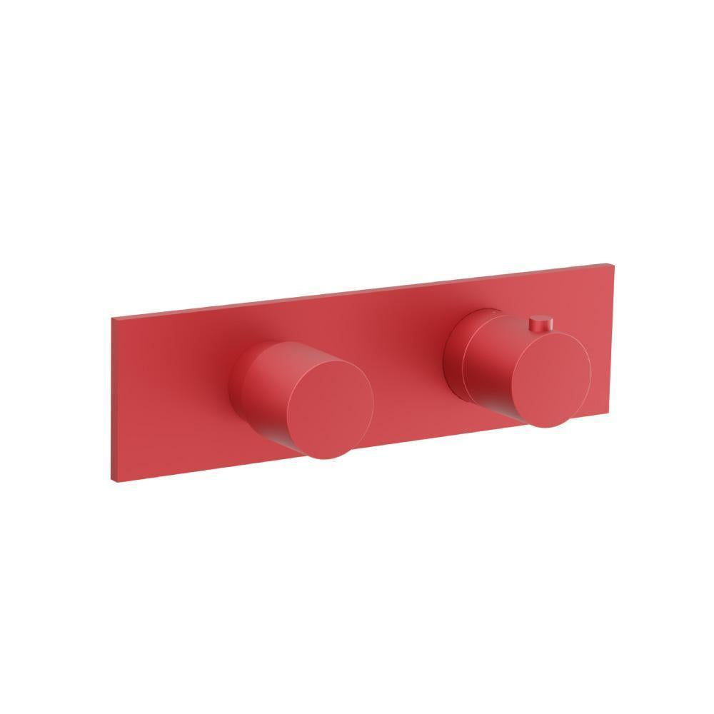 Flusso 100.2705 3/4" Horizontal Thermostatic Shower Valve & Trim - 3 Output