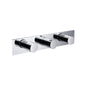 Flusso 100.2715T Trim For Horizontal Thermostatic Valve with 2 Volume Controls