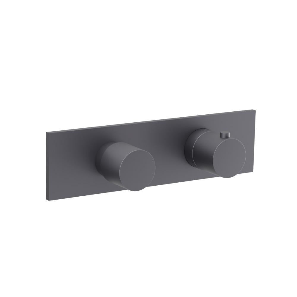 Flusso 100.2717 3/4" Horizontal Thermostatic Shower Valve & Trim - 2 Output