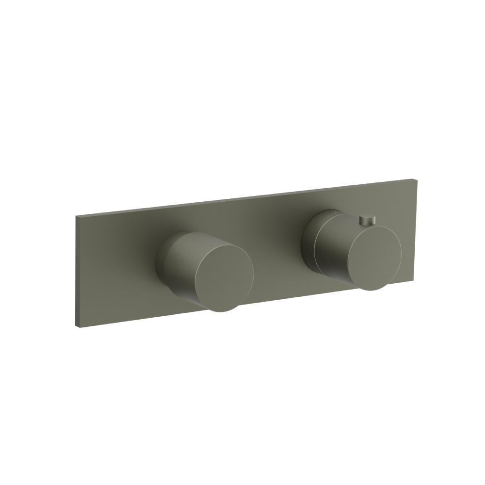 Flusso 100.2717 3/4" Horizontal Thermostatic Shower Valve & Trim - 2 Output