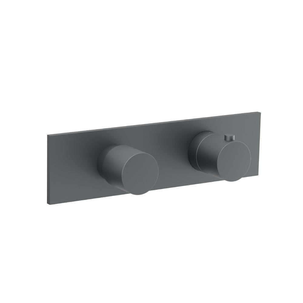 Flusso 100.2717 3/4" Horizontal Thermostatic Shower Valve & Trim - 2 Output