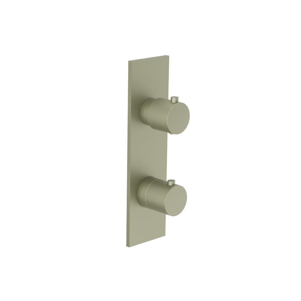 Flusso 100.2720 3/4" Horizontal Thermostatic Shower Valve & Trim - 1- Output