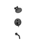 Flusso 100.3210 Two Output Shower Set With Shower Head And Tub Spout