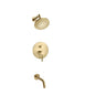 Flusso 100.3210 Two Output Shower Set With Shower Head And Tub Spout