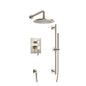 Flusso 100.3350 Two Output Shower Set With Shower Head, Hand Held And Slide Bar