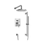 Flusso 100.3350 Two Output Shower Set With Shower Head, Hand Held And Slide Bar