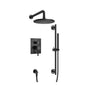 Flusso 100.3350 Two Output Shower Set With Shower Head, Hand Held And Slide Bar
