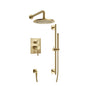 Flusso 100.3350 Two Output Shower Set With Shower Head, Hand Held And Slide Bar