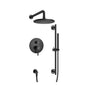 Flusso 100.3360 Two Output Shower Set With Shower Head, Hand Held And Slide Bar