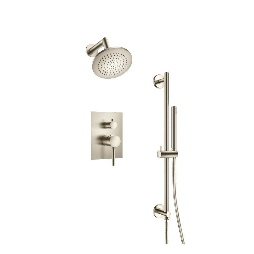 Flusso 100.3400 Two Output Shower Set With Shower Head, Hand Held And Slide Bar