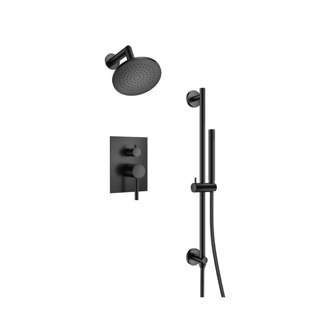 Flusso 100.3400 Two Output Shower Set With Shower Head, Hand Held And Slide Bar