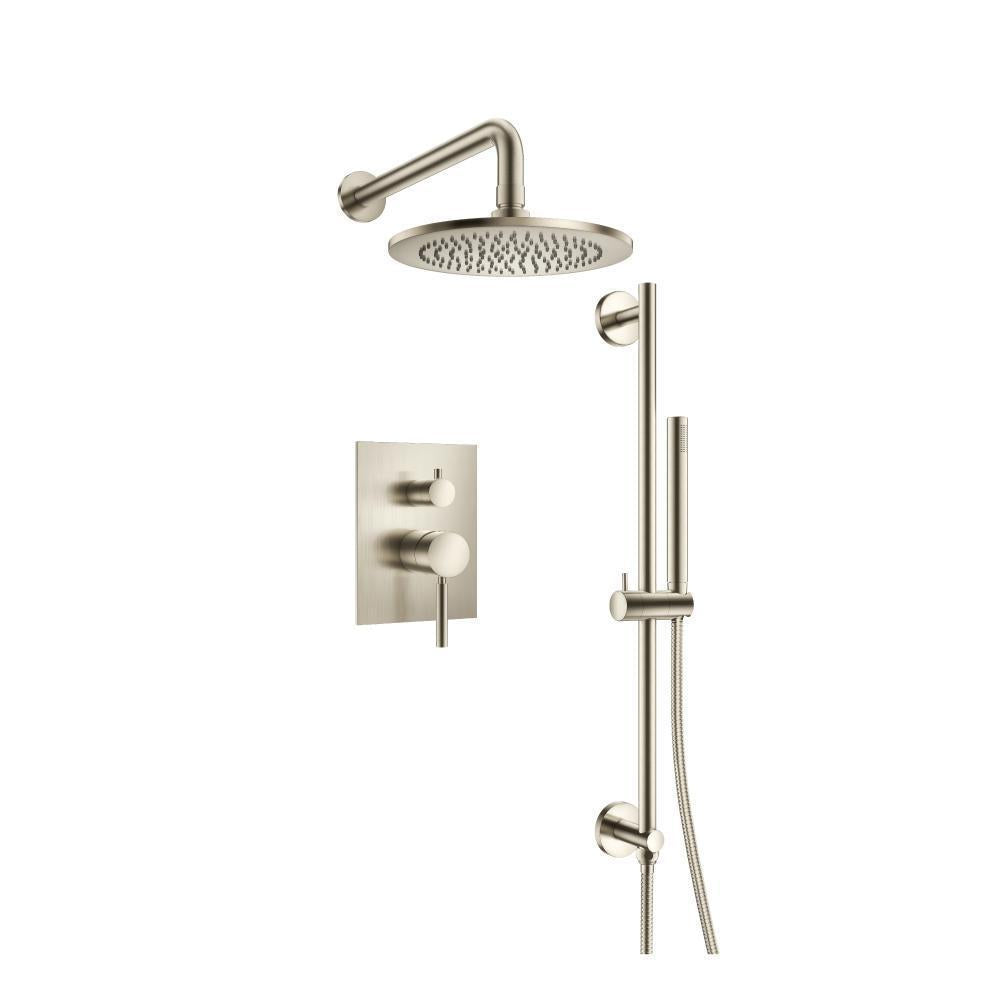 Flusso 100.3450 Two Output Shower Set With Shower Head, Hand Held And Slide Bar