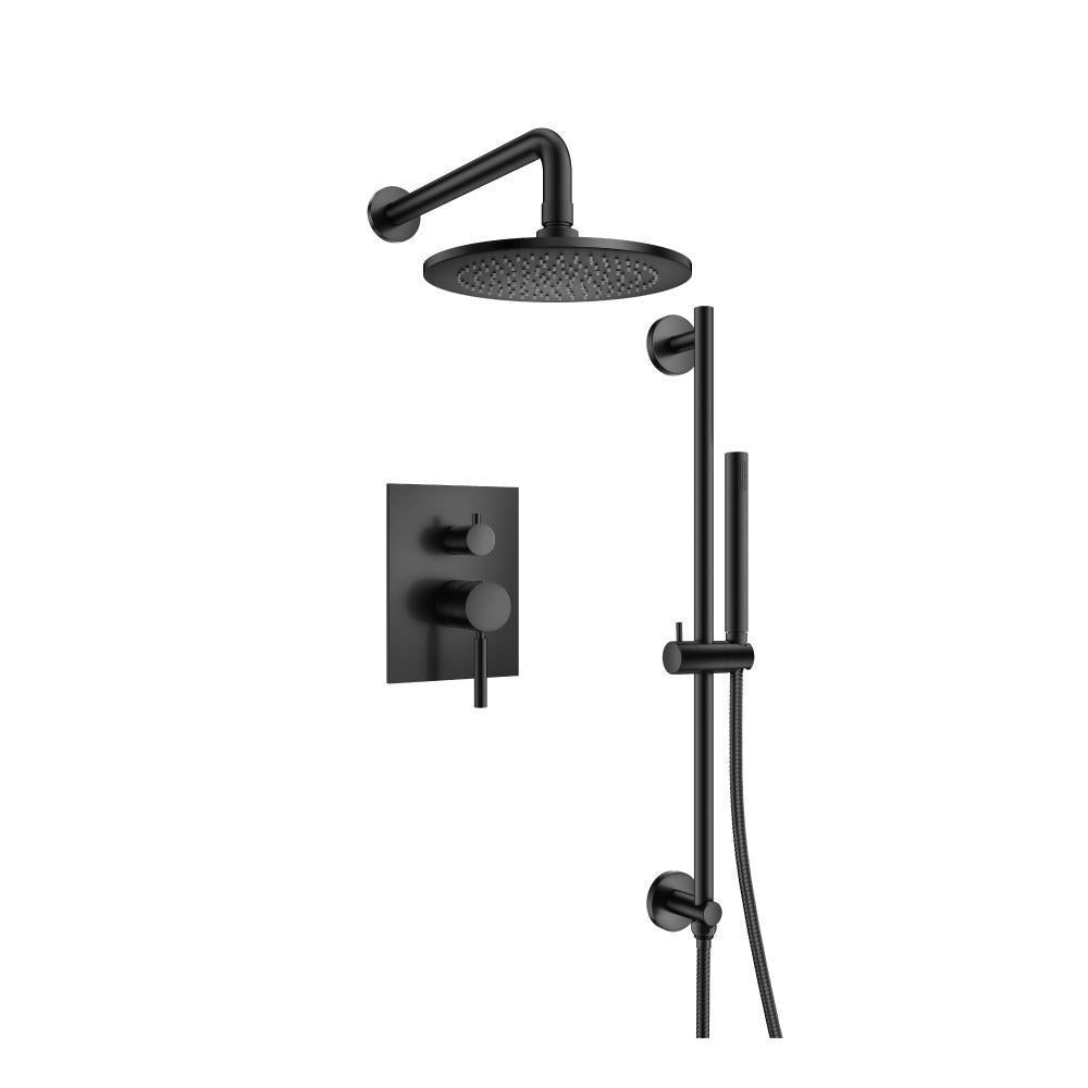 Flusso 100.3450 Two Output Shower Set With Shower Head, Hand Held And Slide Bar