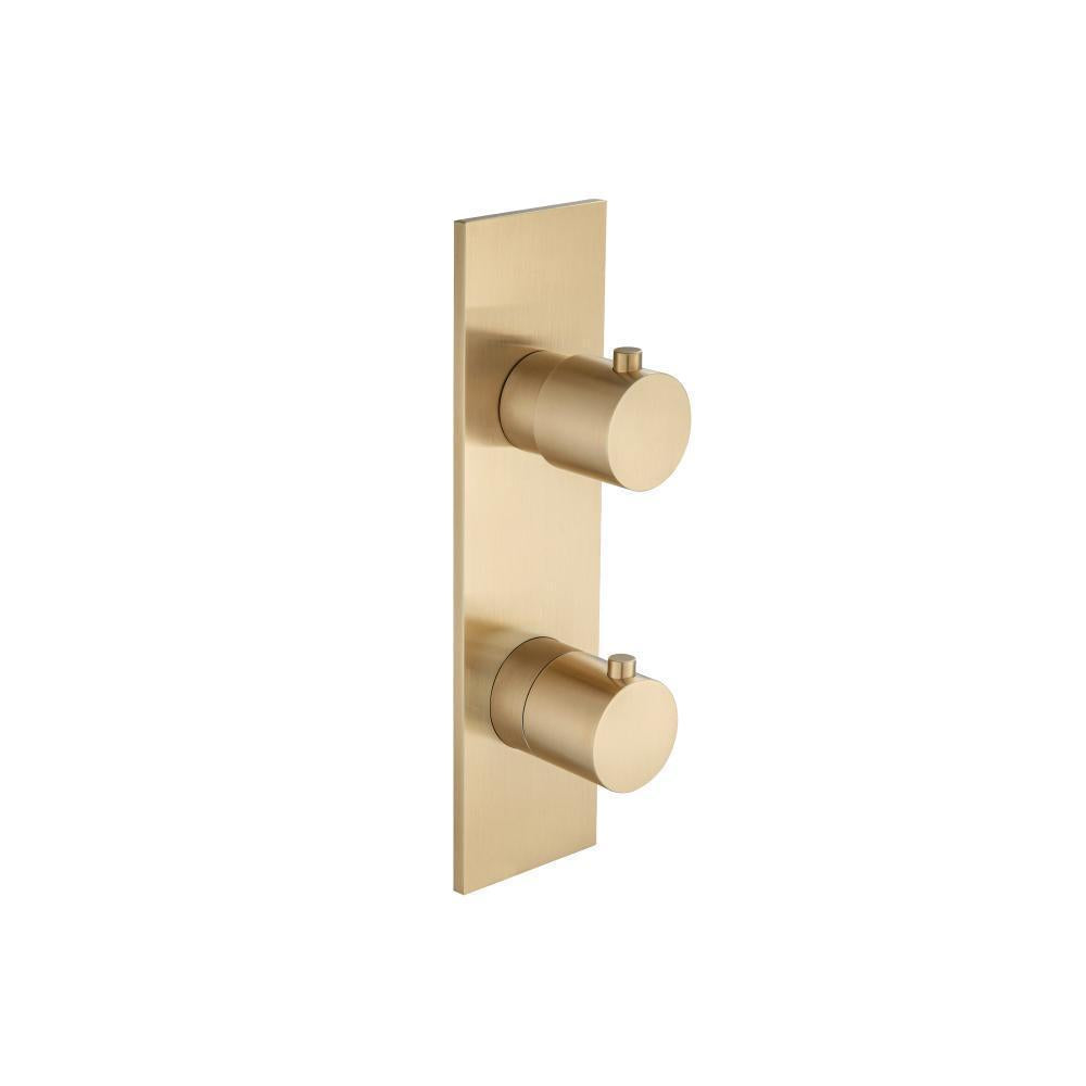 Flusso 100.2720 3/4" Horizontal Thermostatic Shower Valve & Trim - 1- Output