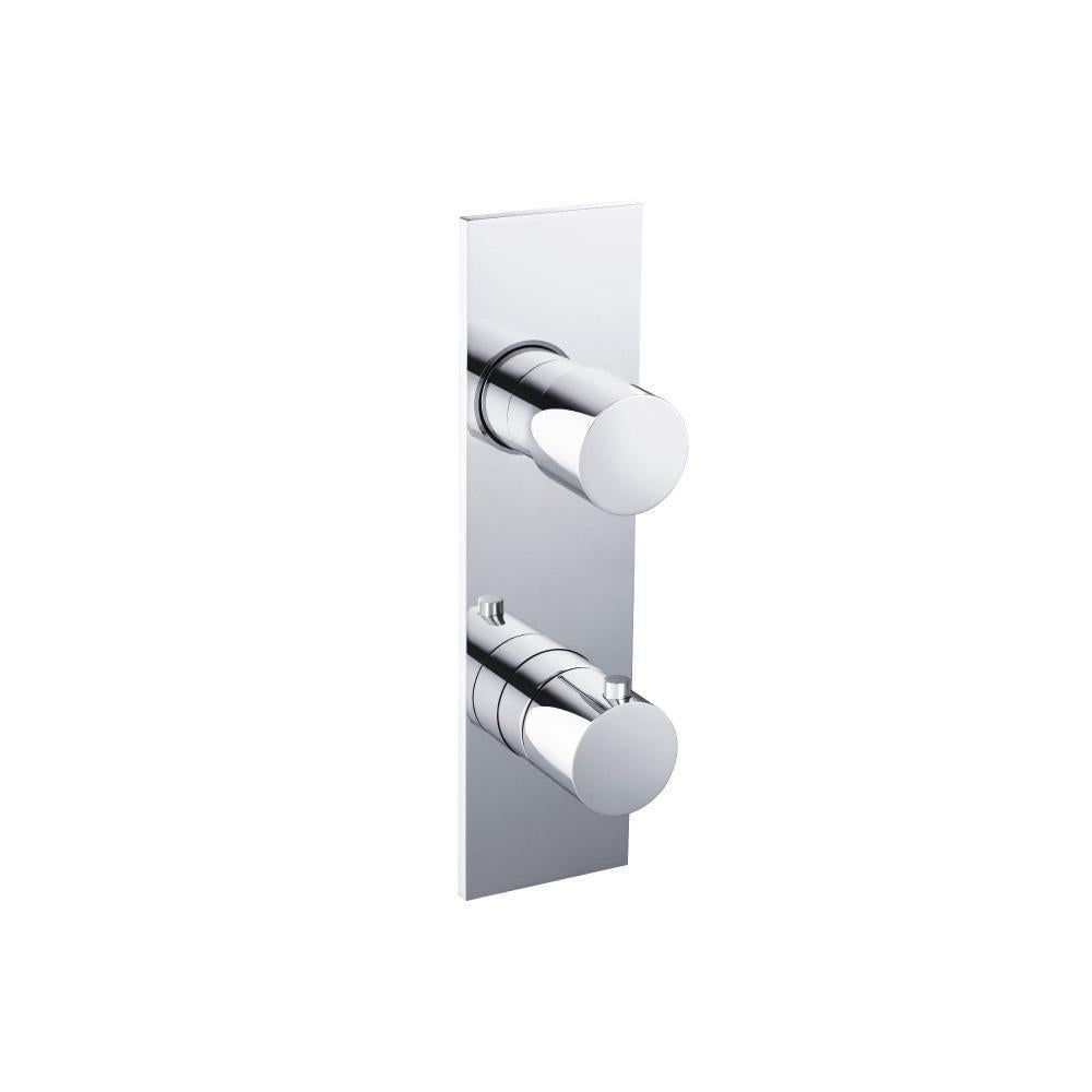 Flusso 100.2720 3/4" Horizontal Thermostatic Shower Valve & Trim - 1- Output