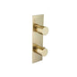 Flusso 100.2720 3/4" Horizontal Thermostatic Shower Valve & Trim - 1- Output