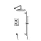 Flusso 100.7100 Two Output Shower Set With Shower Head, Hand Held And Slide Bar