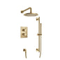 Flusso 100.7100 Two Output Shower Set With Shower Head, Hand Held And Slide Bar