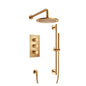 Flusso 100.7200 Two Output Shower Set With Shower Head, Hand Held And Slide Bar