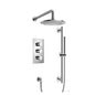 Flusso 100.7200 Two Output Shower Set With Shower Head, Hand Held And Slide Bar