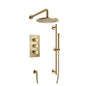 Flusso 100.7200 Two Output Shower Set With Shower Head, Hand Held And Slide Bar