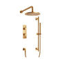 Flusso 100.7300 Two Output Shower Set With Shower Head, Hand Held And Slide Bar