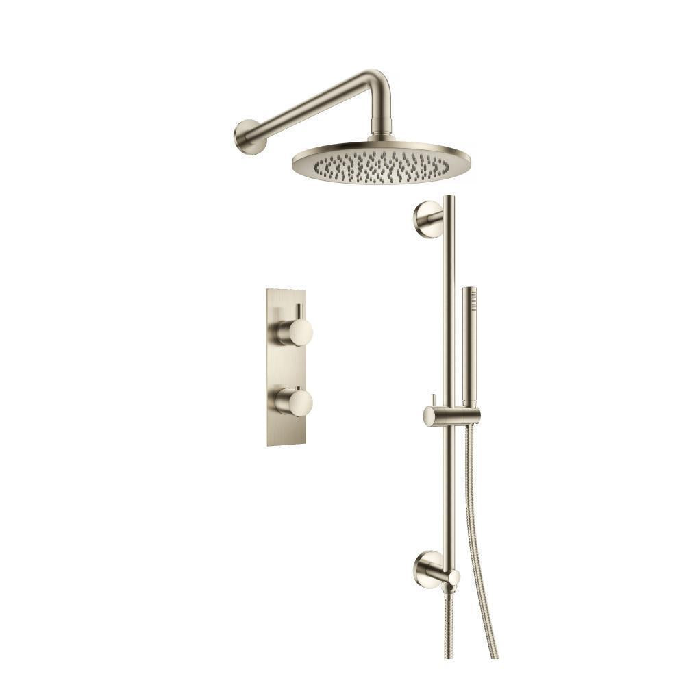 Flusso 100.7350 Two Output Shower Set With Shower Head, Hand Held And Slide Bar