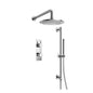 Flusso 100.7350 Two Output Shower Set With Shower Head, Hand Held And Slide Bar