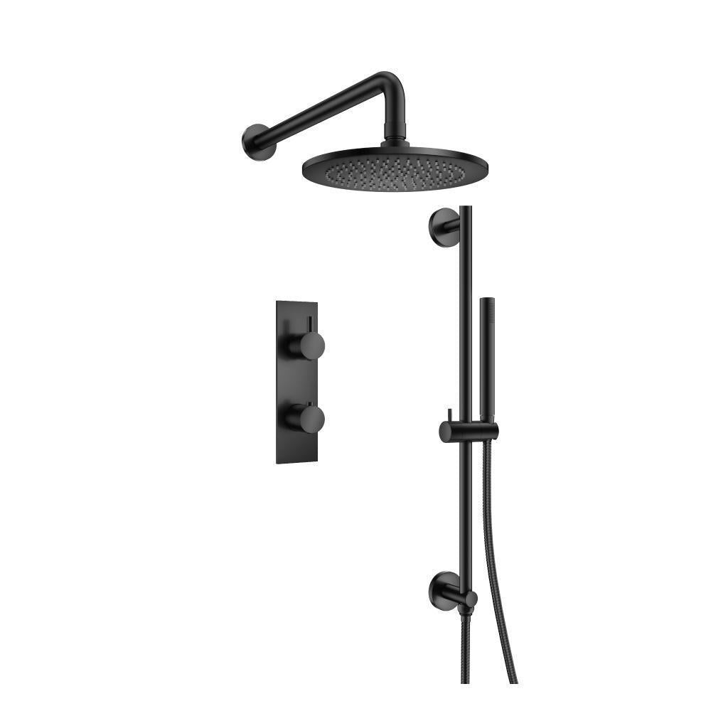 Flusso 100.7350 Two Output Shower Set With Shower Head, Hand Held And Slide Bar