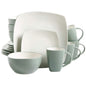 Gibson Home Soho Lounge 16 Piece Soft Square Stoneware Dinnerware Set