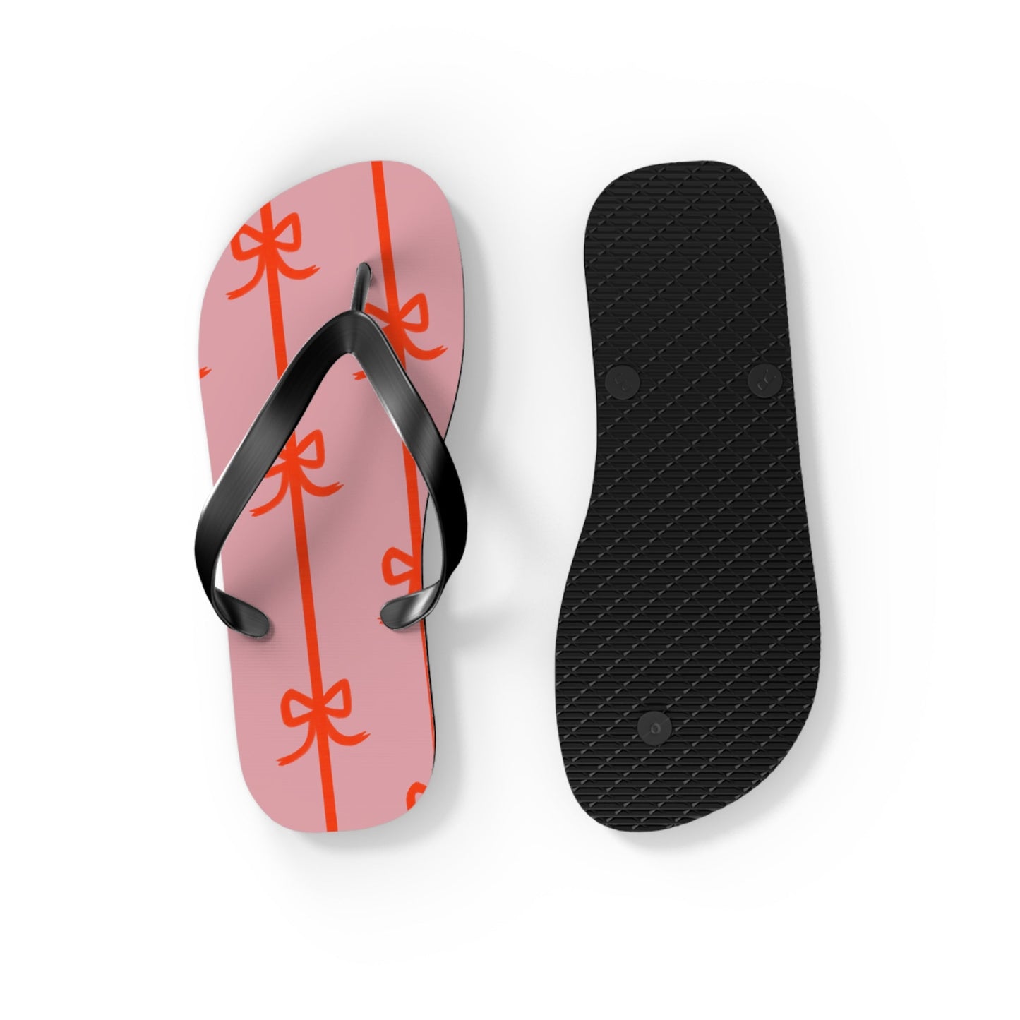 Customizable: Chic Bow Flip Flops, Stylish Summer Sandals, Women's Beach Footwear, Cute Vacation Slippers, Trendy Pool Shoes